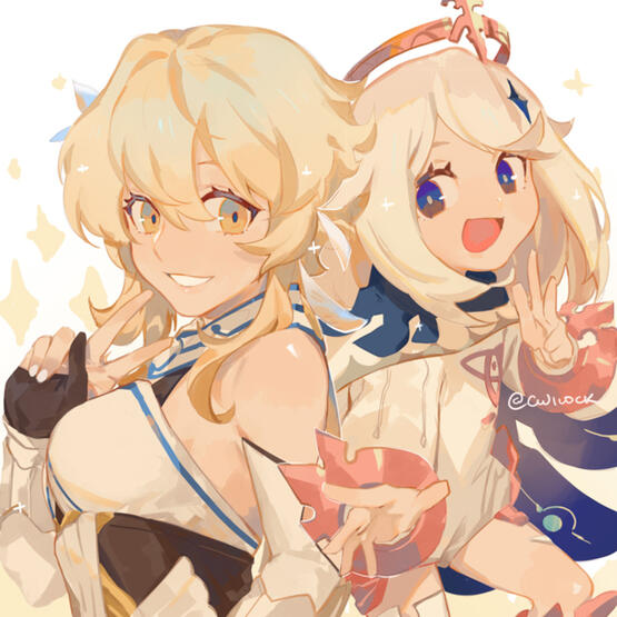 Lumine and Paimon Lumine and Paimon